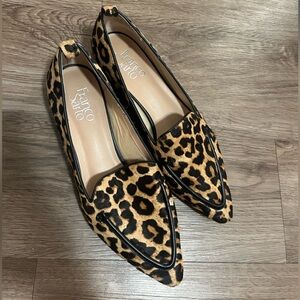 Franco Sarto leopard flats